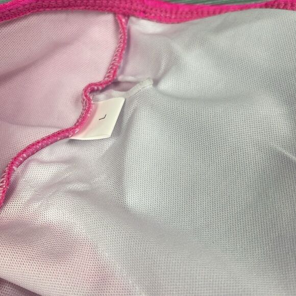 Vibrant Pink One-Piece Swimsuit Set with Wrap Skirt - Picture 8 of 9